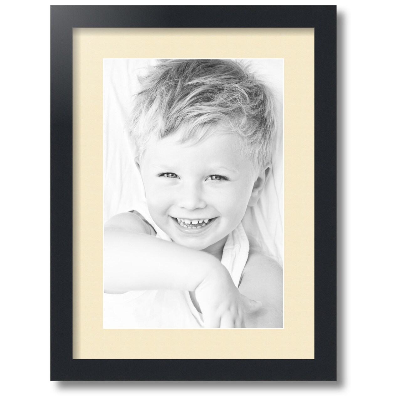 ArtToFrames Collage Photo Picture Frame with 1 - 10x15 inch Openings, Framed in Black with Over 62 Mat Color Options and Regular Glass (CSM-3926-1402)